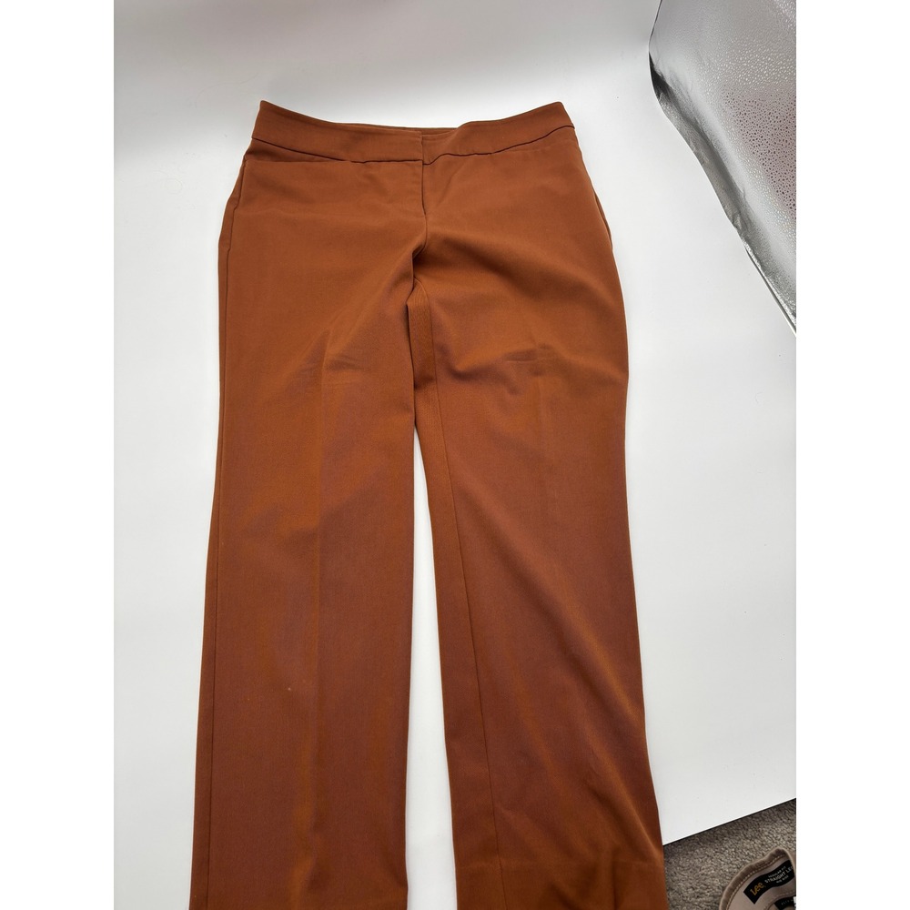 Ann Taylor Factory Women Size 12 Brown Wide Leg Career Dress Pants‎ - Picture 7 of 7